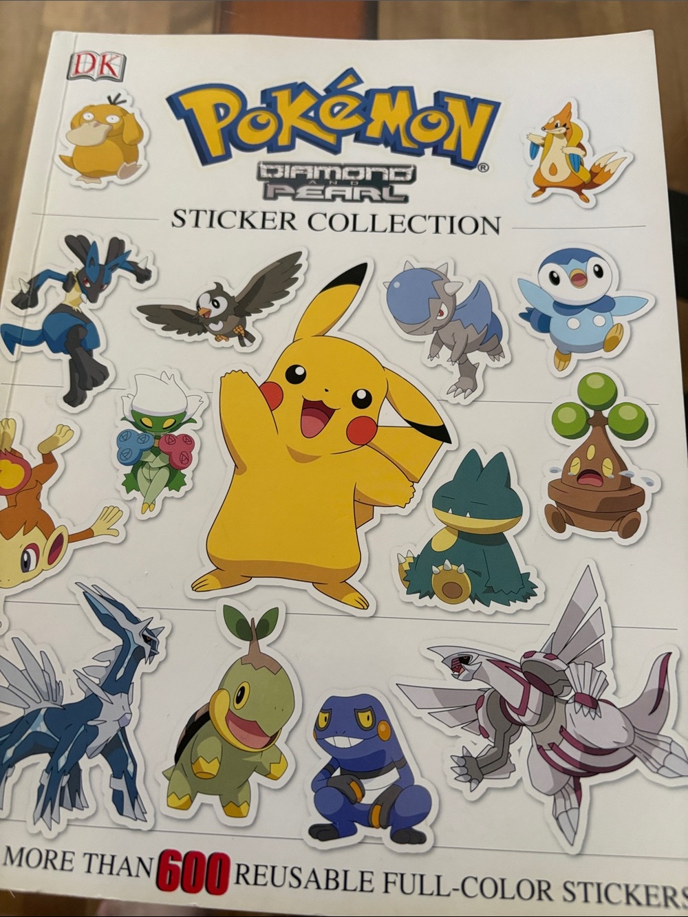 Pokémon Diamond & Pearl Sticker Collection - Yellow Pikachu Sticker Book